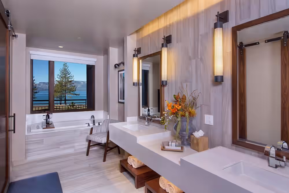Edgewood Tahoe Resort has suites with private spa tubs