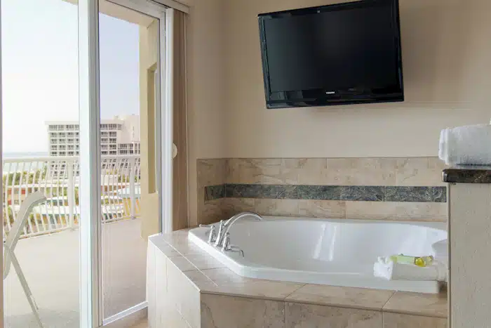 Crystal Palms Beach Resort Treasure Island has Jacuzzi suites