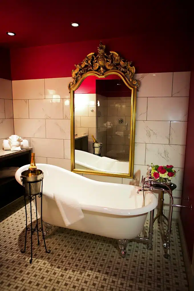 The Birchwood has suites with clawfoot tub