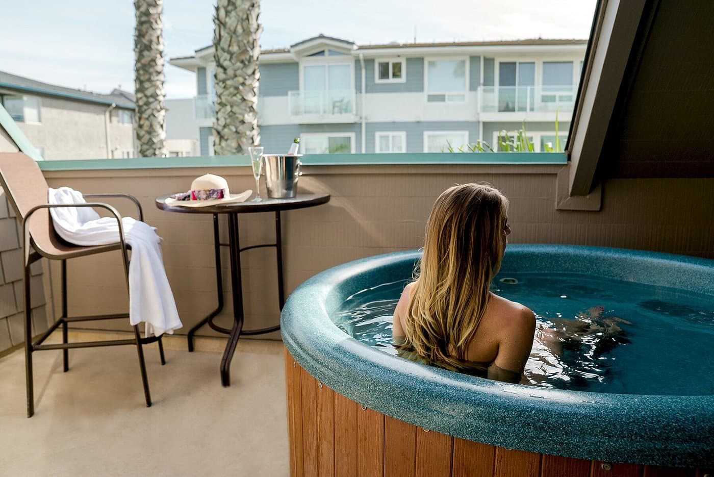 SeaVenture Beach Hotel  has private hot tub on balcony