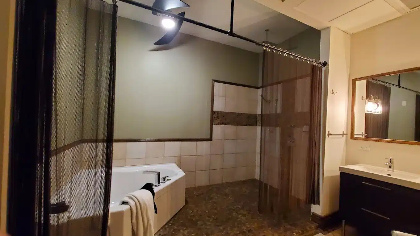 The 1857 has suite with private spa tub