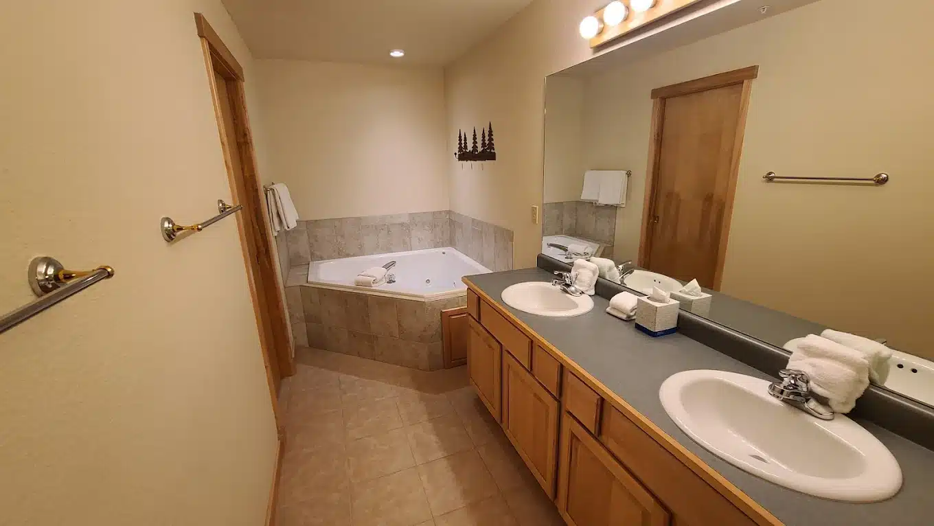 Grand Timber Lodge has jacuzzi suites