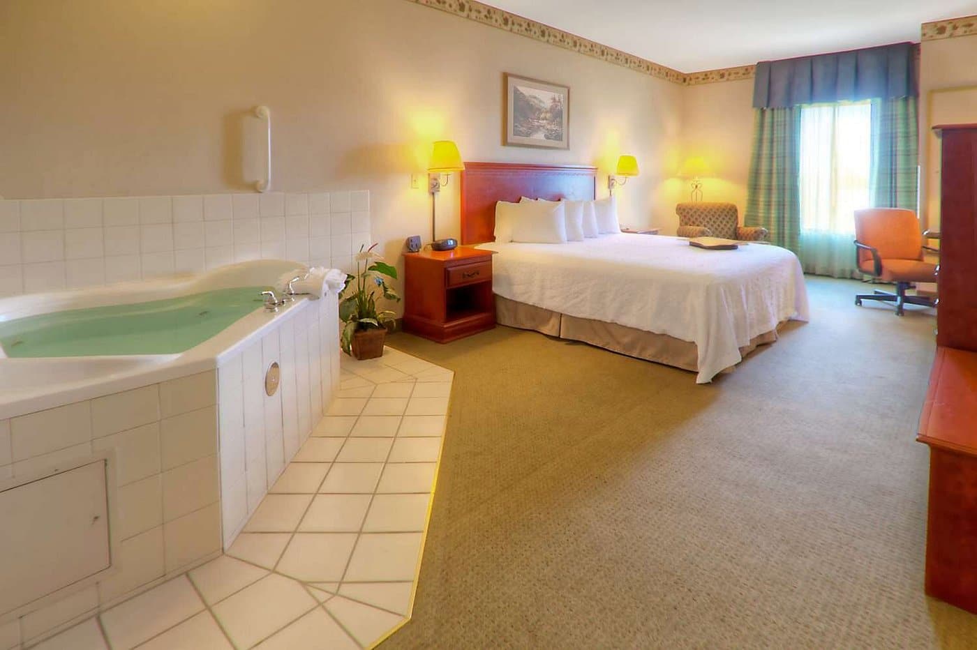 Hampton Inn Great Falls has jacuzzi suites