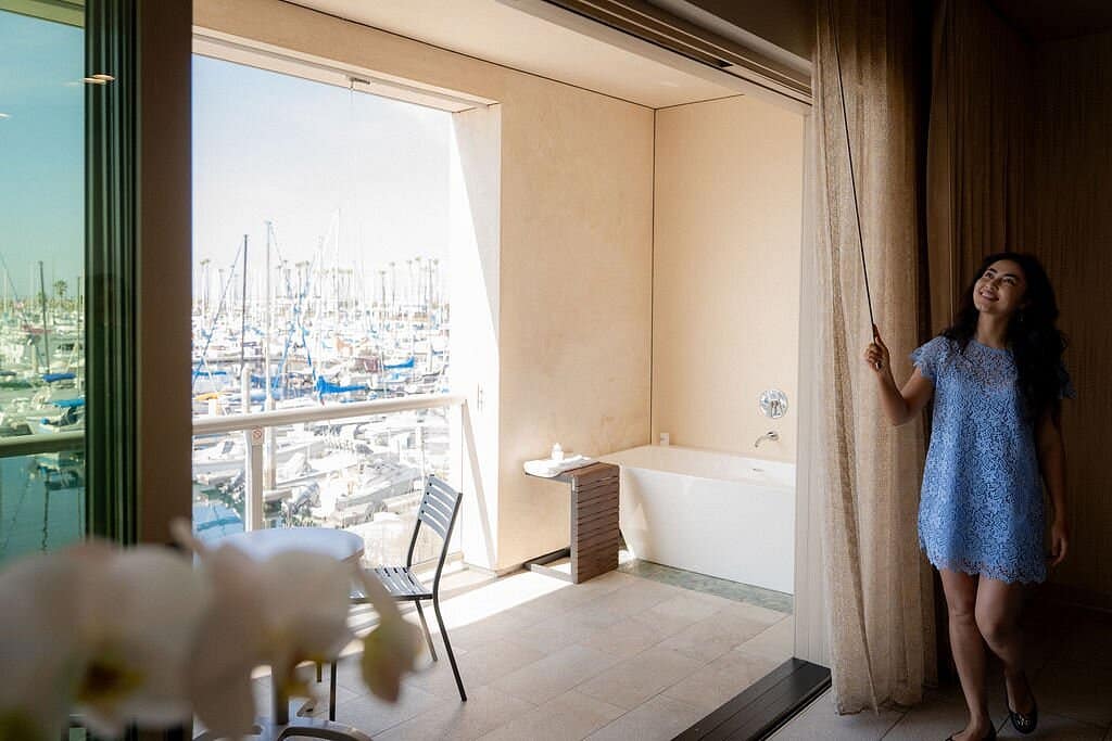 Shade Hotel Redondo Beach has private hot tub on balcony